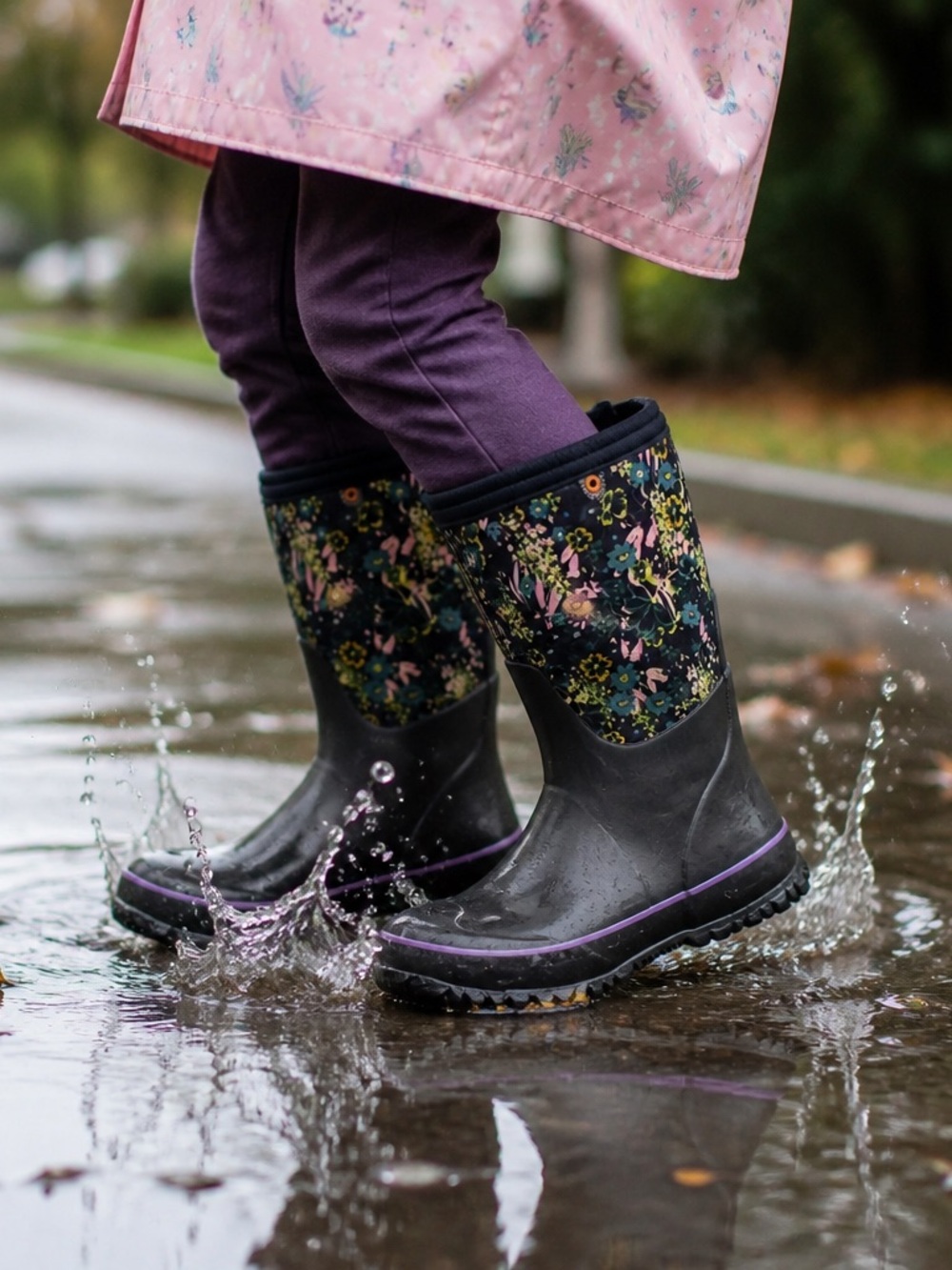 Brand New Girls BOGS K STMRP GARDEN Winter Rain Boots